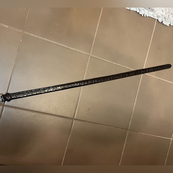 WCM NEW YORK Italian Calfskin croc embossed size medium women's Brn leather EUC - Picture 11 of 16